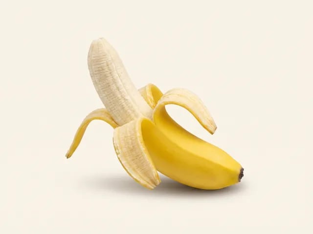 Banana (ripe, sweet/dessert type) — photograph